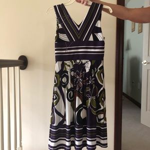 B.MOSS Dress with flower accents